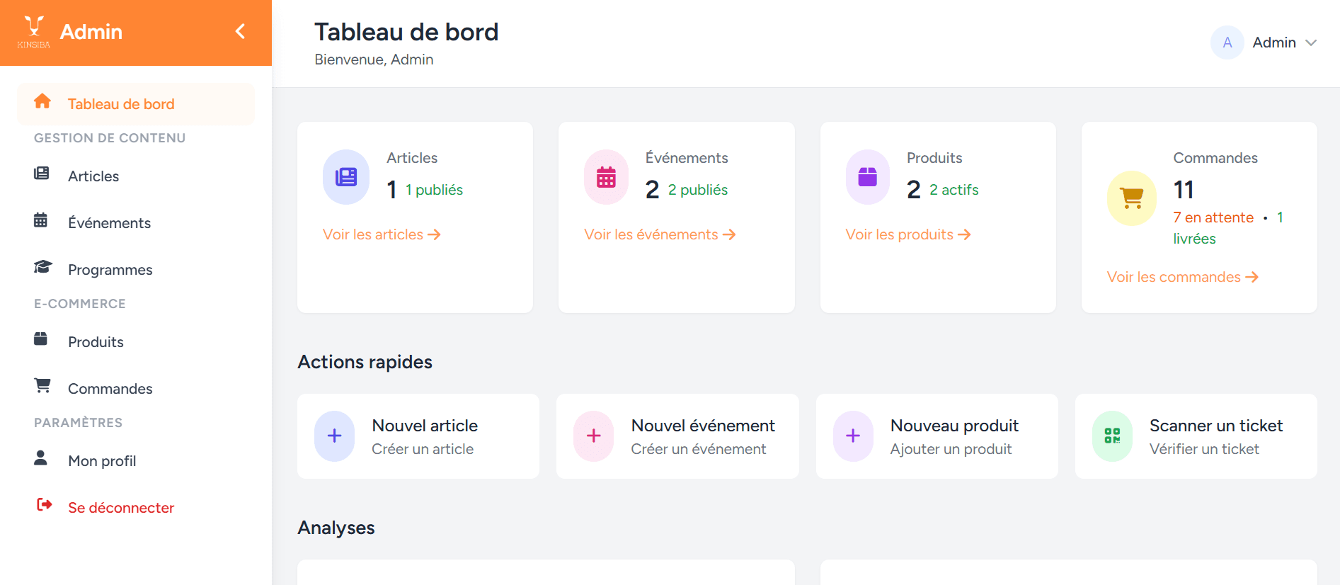 Screenshot 1 of project Kinsiba App